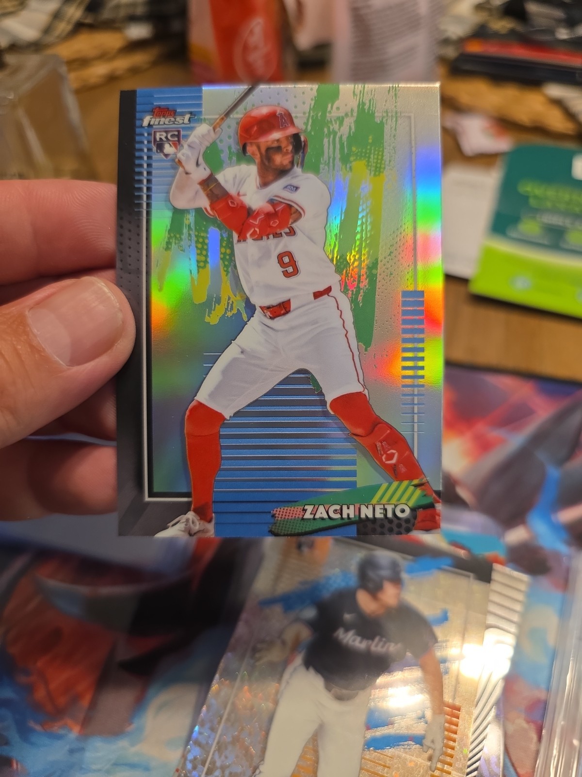 ZACH NETO 2026 Topps Finest #38 RC Rookie Refractor Common LA Angels