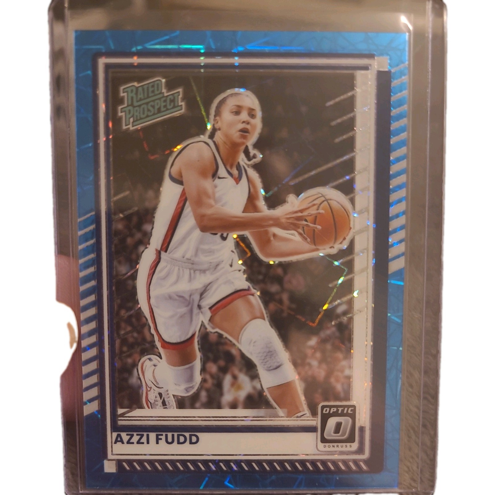 Azzi Fudd 2025-26 Donruss Optic Prospect Teal Velocity Prizm 05/25 UCONN Wings