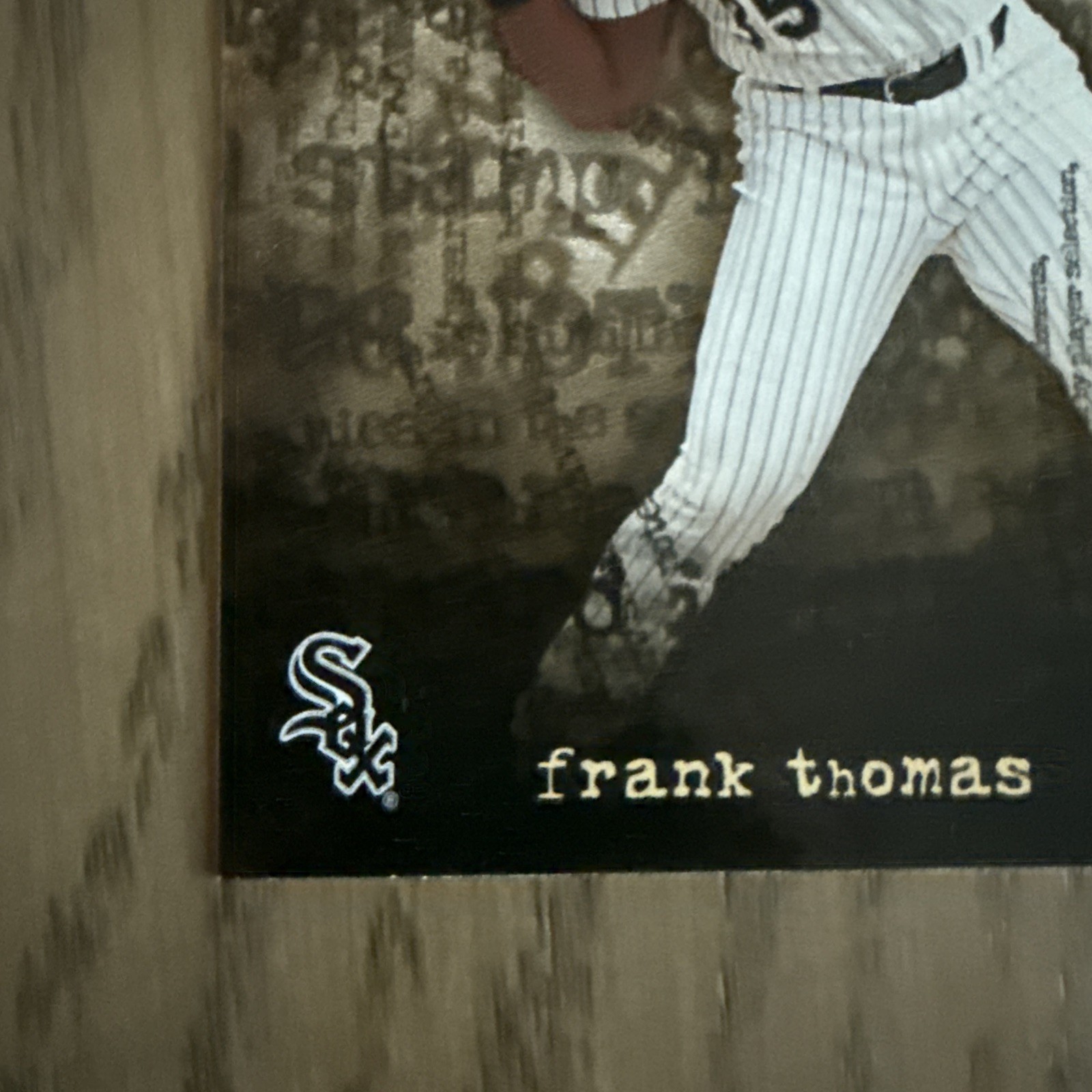 2001 Topps #TN10 Frank Thomas Noteworthy Chicago White Sox legend HOF big Hurt