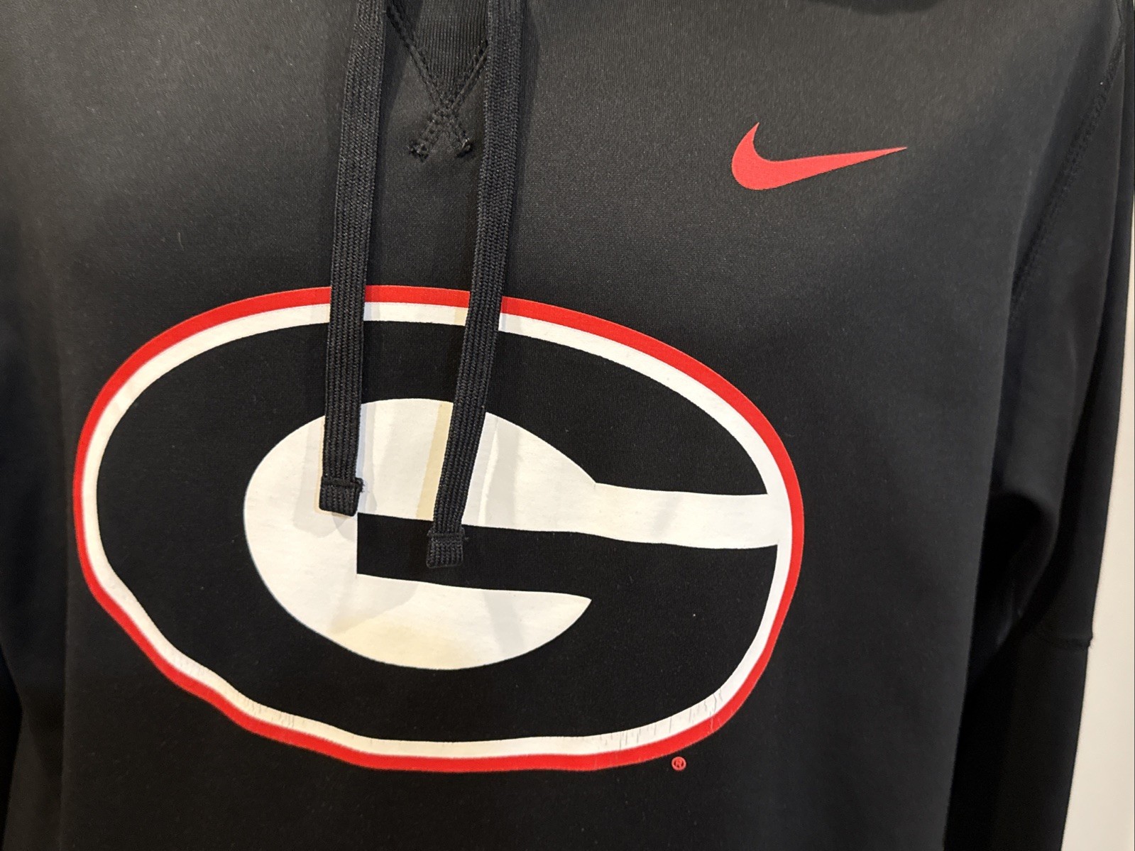 SWEET Georgia Bulldogs Men’s Sz XL Black Nike Hooded Sweatshirt, VERY NICE-LOOK!