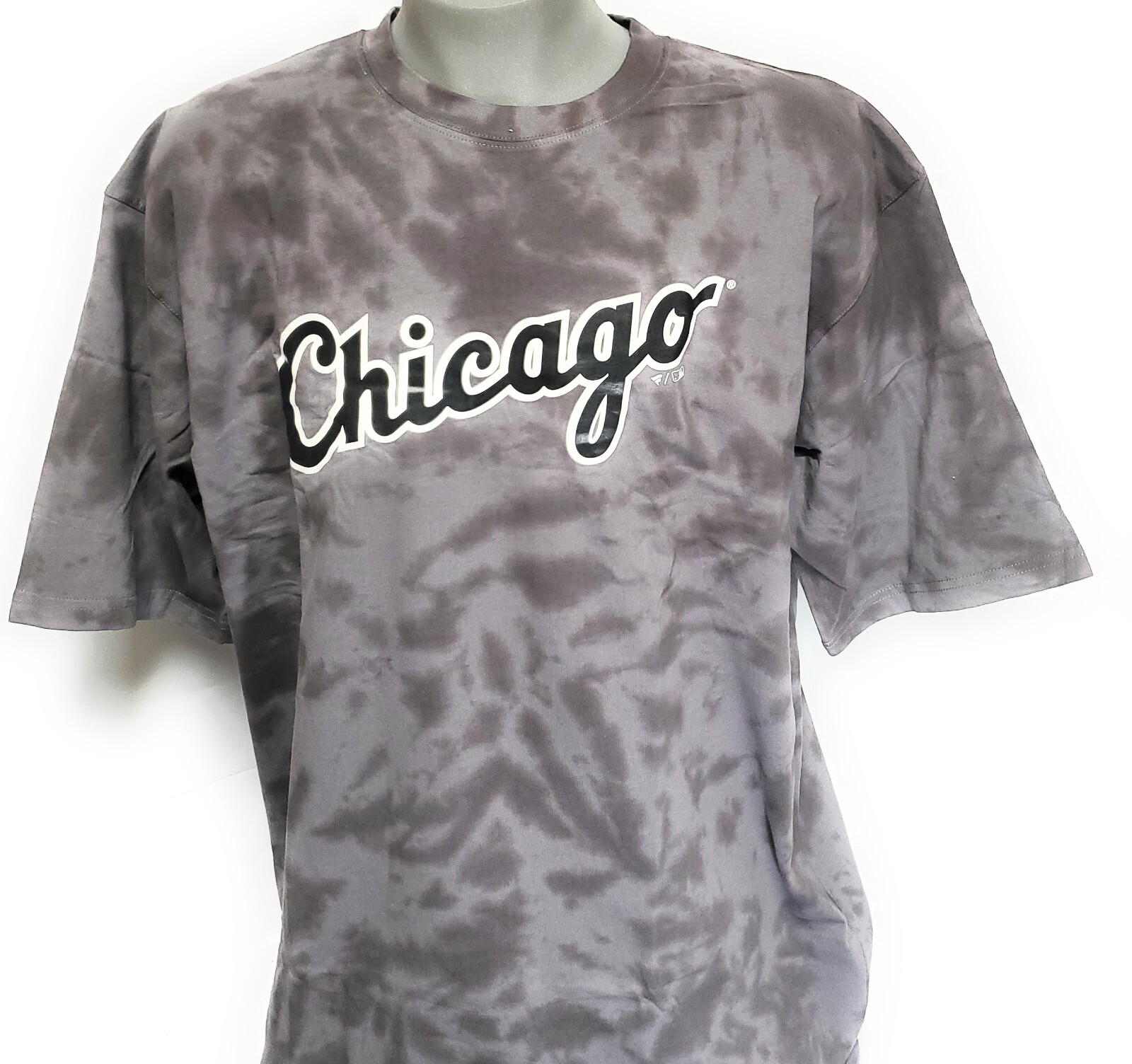 Mens Fanatics Chicago White Sox Charcoal Grey Tye Dye MLB Baseball Tee T-Shirt
