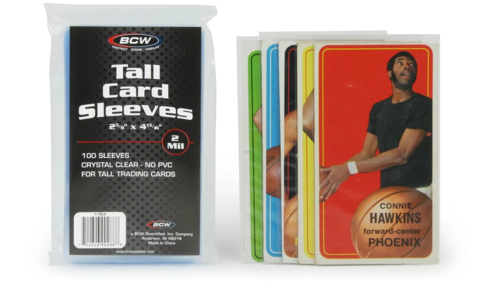 100 BCW Tall Soft Card Sleeves New Basketball Card Sports Widevision Gameday 3×5