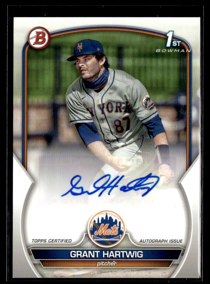 2023 Bowman Paper Autograph Grant Hartwig Auto #PPA-GH
