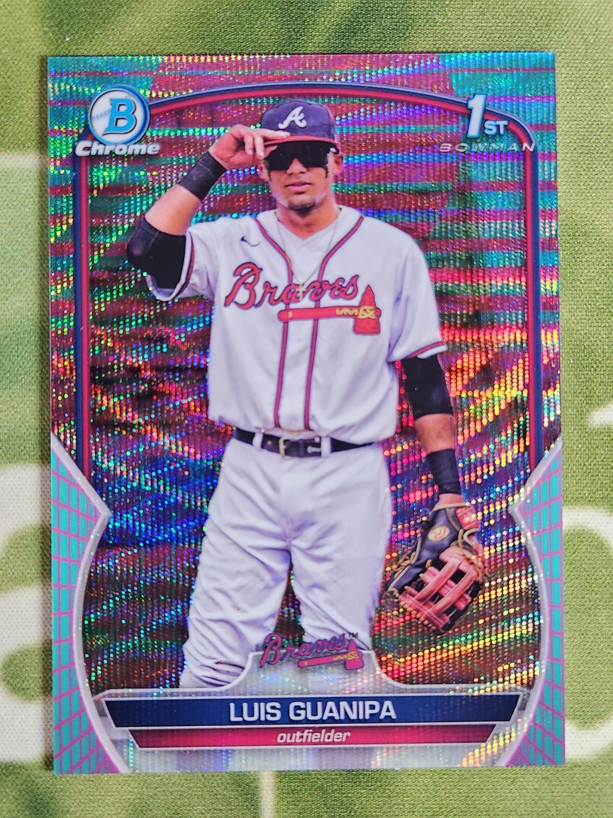 2023 Bowman Chrome LUIS GUANIPA #BCP-200 1st Bowman Aqua Pink Vapor /125 BCP-200
