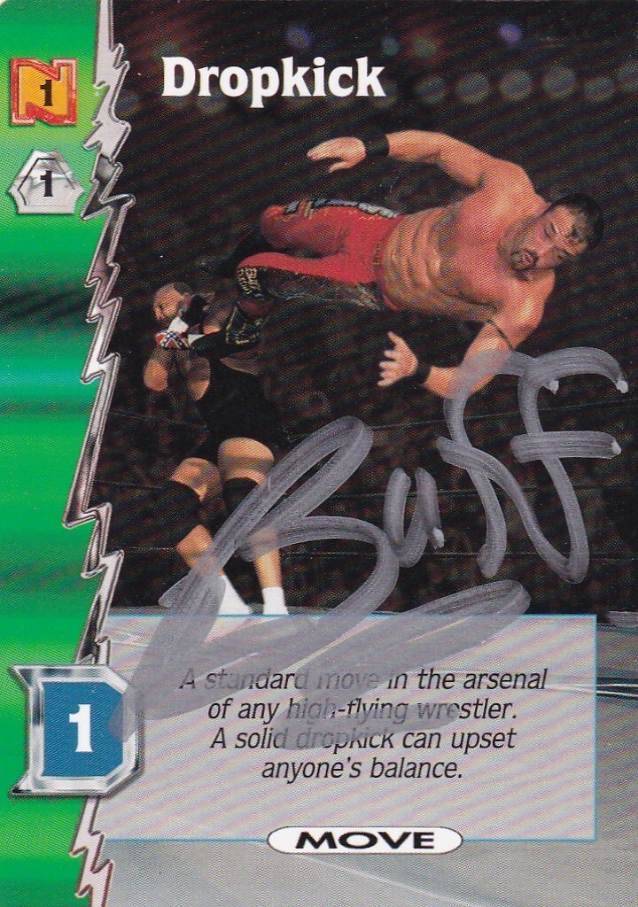 Buff Bagwell Signed 2000 Wizards of the Coast WCW Nitro Card #58 Dropkick C WWE