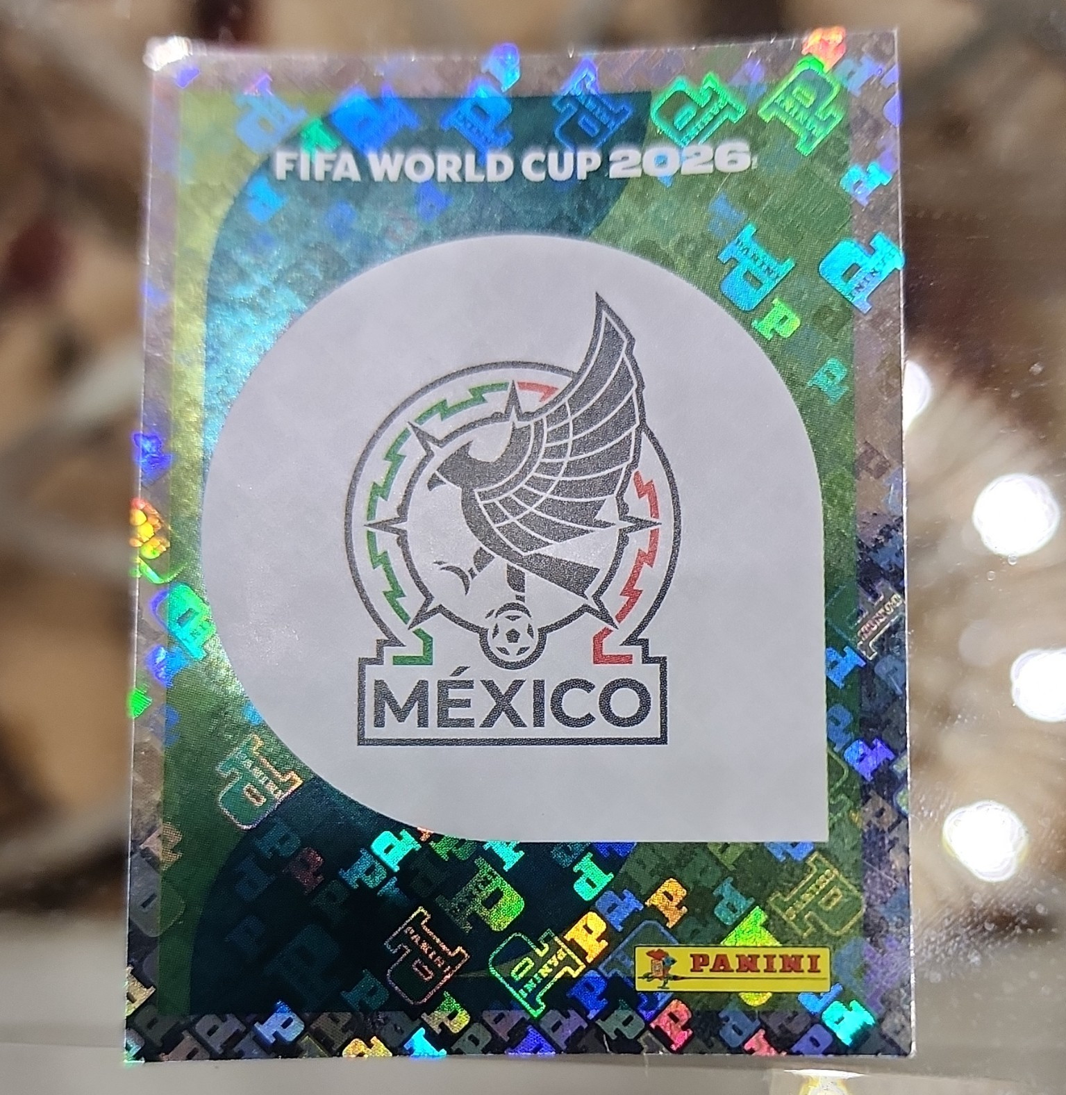 Panini FIFA World Cup 2026 Mexico MEX 1 Club Badge/Logo Hologram Sticker