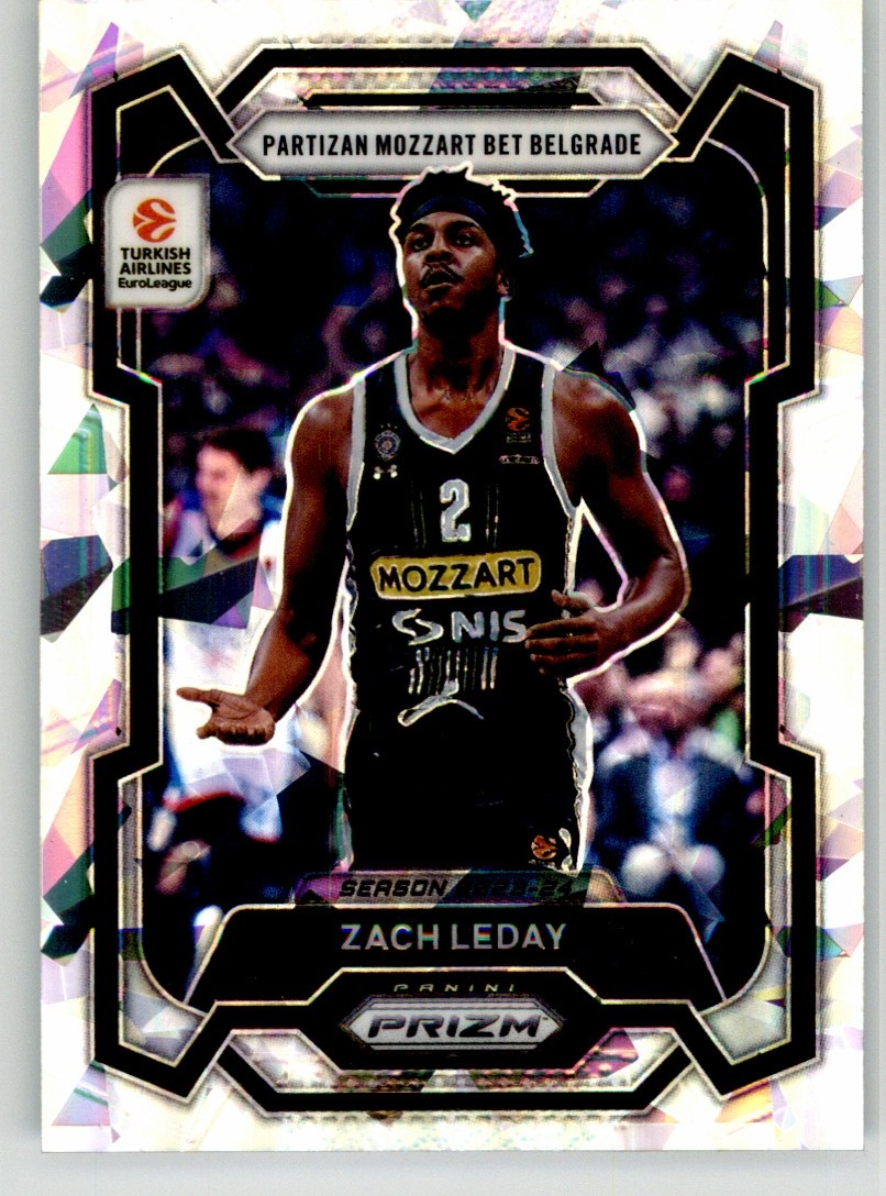 Zach LeDay 2023-24 Panini Prizm EuroLeague Ice Prizm 126 Belgrade