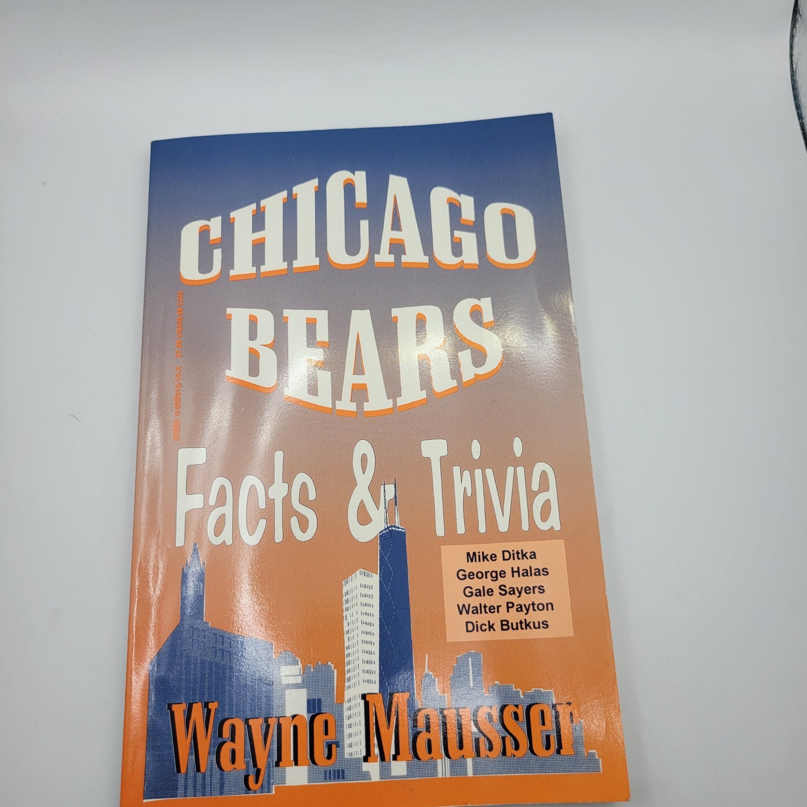 Chicago Bears Facts Trivia Wayne Mausser Signed 1995 Paperback Book