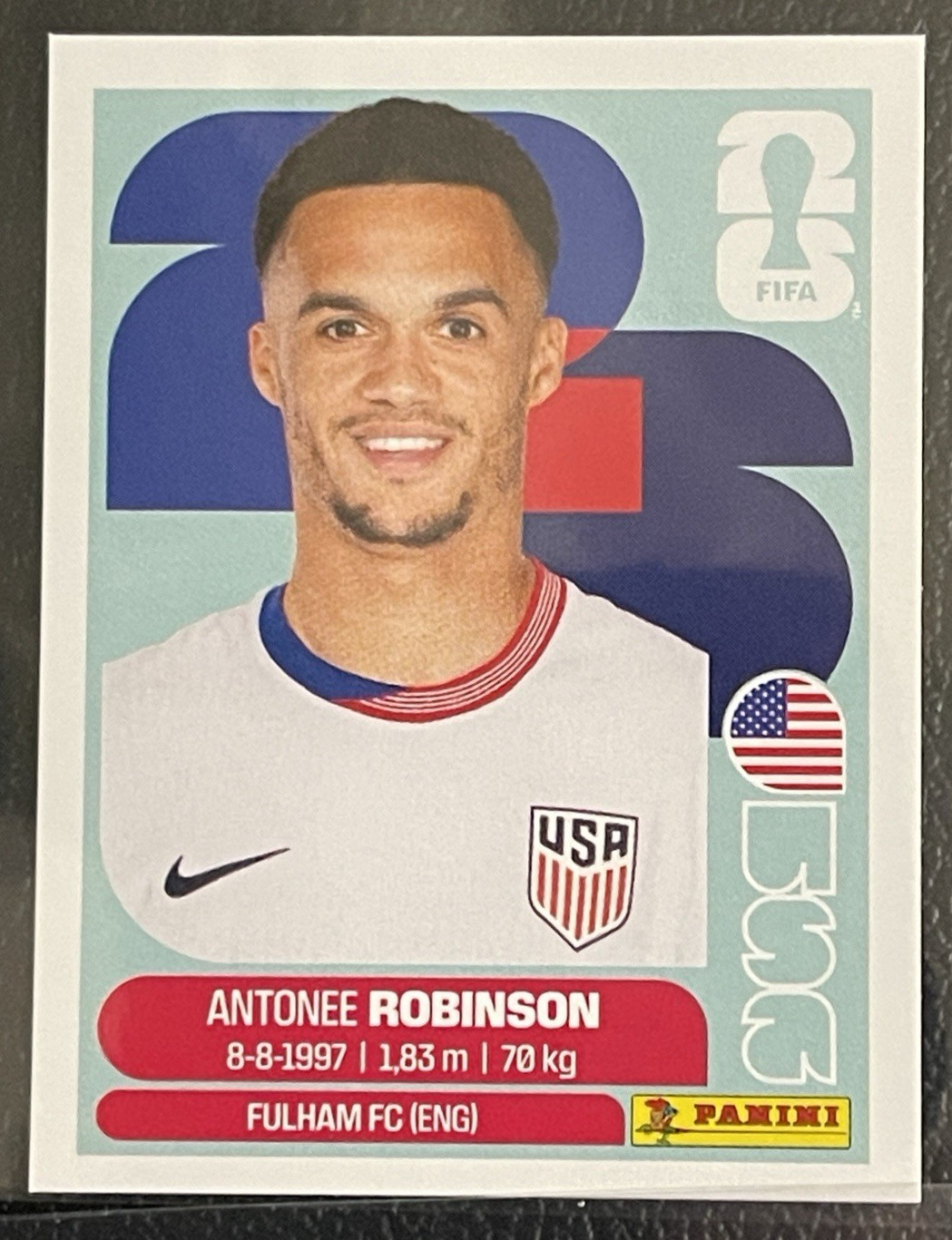USA 1-20 Complete Panini World Cup 2026 Stickers + 5 Blue Parallels Pulisic