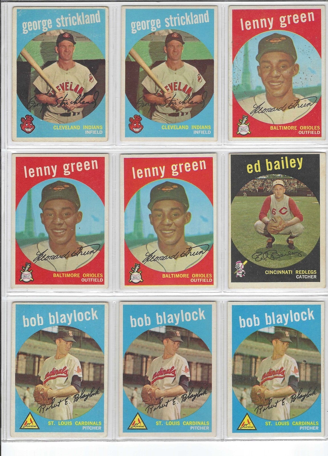 1959 TOPPS BASEBALL CARD SINGLES (205-323) $1.50+ w/ discount