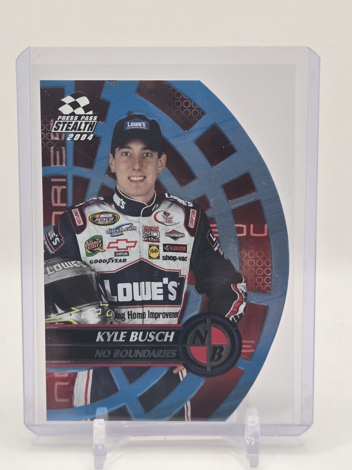 2004 Press Pass Stealth No Boundaries #NB 2 KYLE BUSCH LOWE’S ROOKIE RC