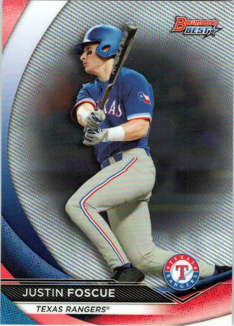 2020 Bowman’s Best Top Prospects #TP6 Justin Foscue Texas Rangers