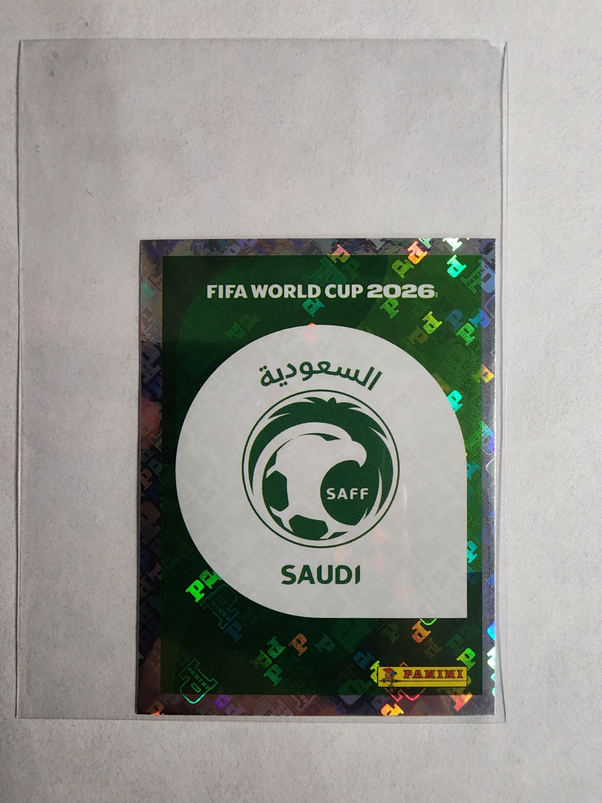 2026 Panini Fifa World Cup 26 – Saudi Arabia #KSA 1 – Team Logo Foil Sticker