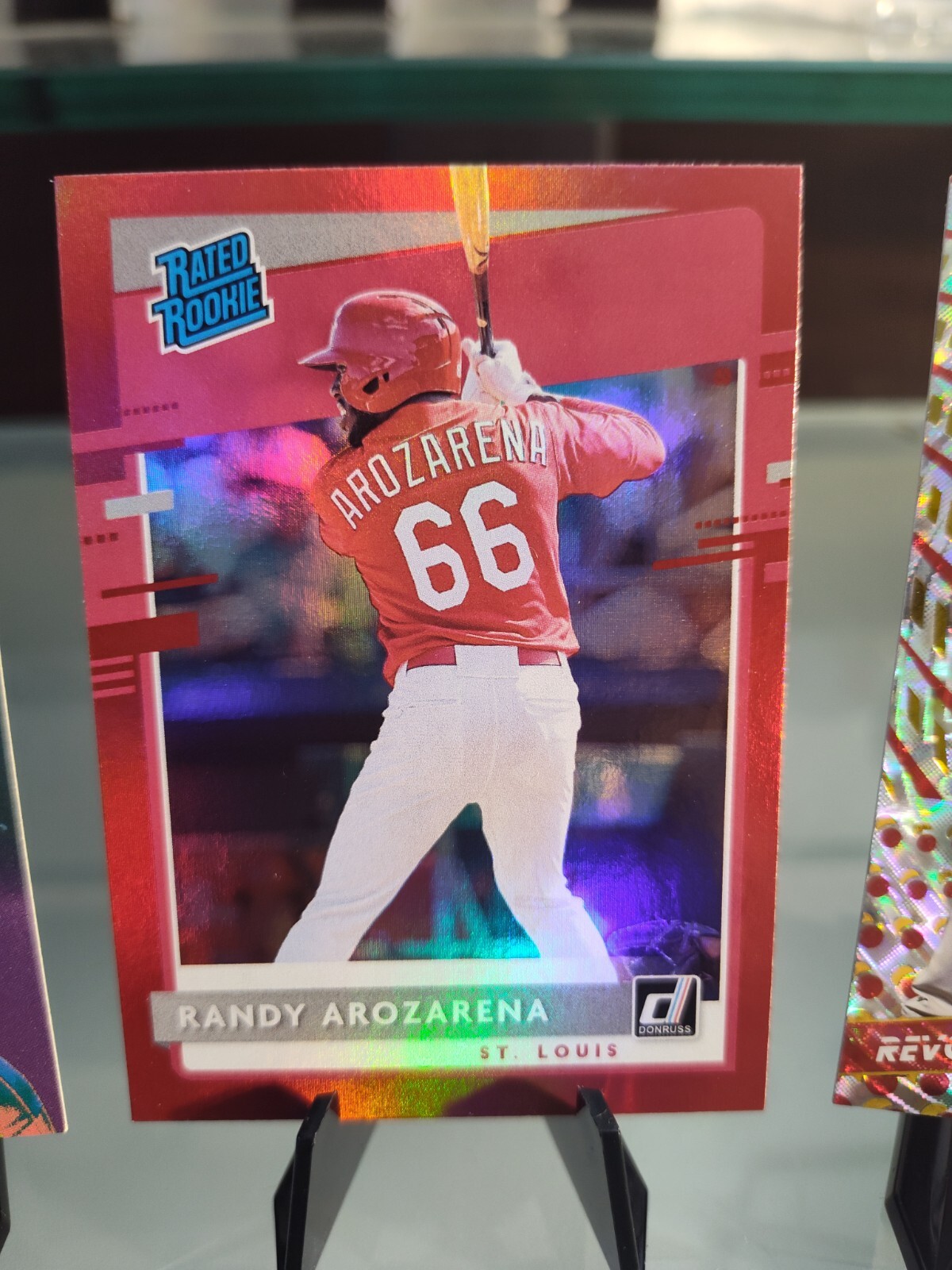 Randy Arozarena 2020 Panini Donruss Rated Rookie HOLO RED #51 (Cardinals) RC
