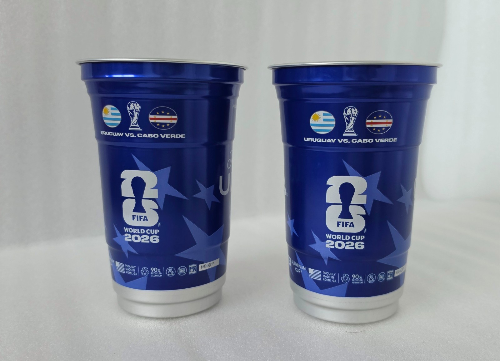 2026 FIFA World Cup Michelob Ultra Aluminium Beer Cup Uruguay vs Cabo Verde 20oz