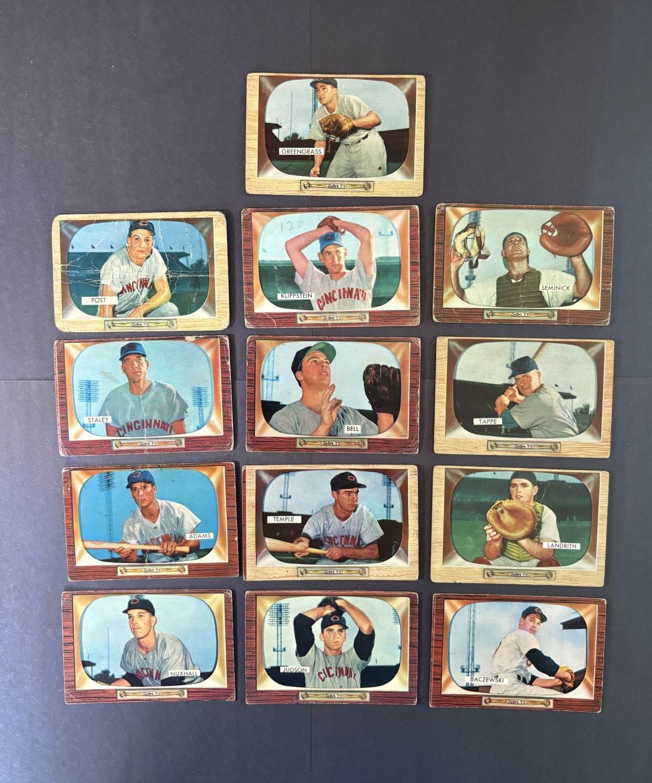 1955 Bowman 58 Lot Orioles Senators Redlegs Pirates Cubs