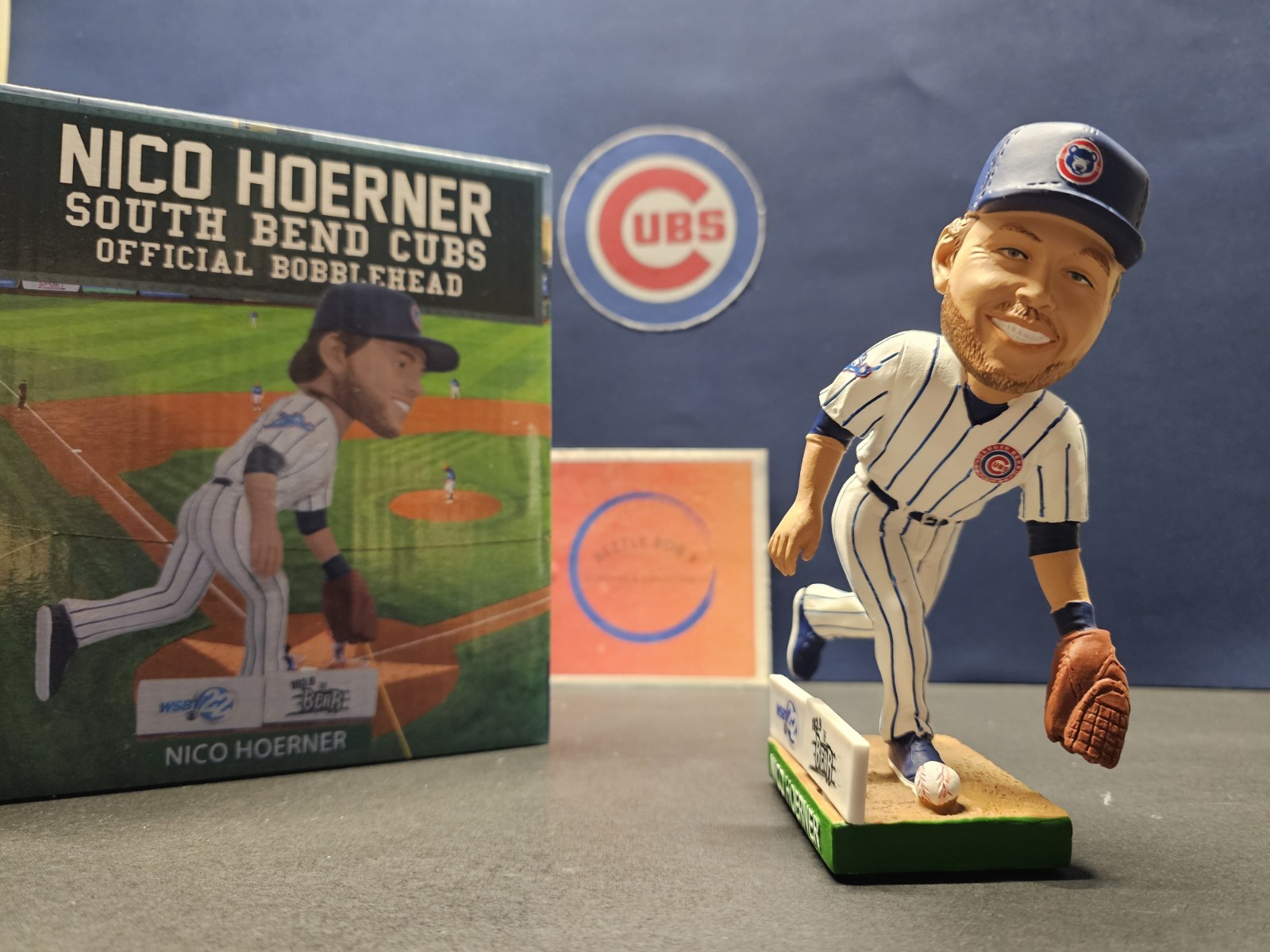 Nico Hoerner South Bend Cubs MiLB Cubs MLB 2022 SGA Bobblehead NIB