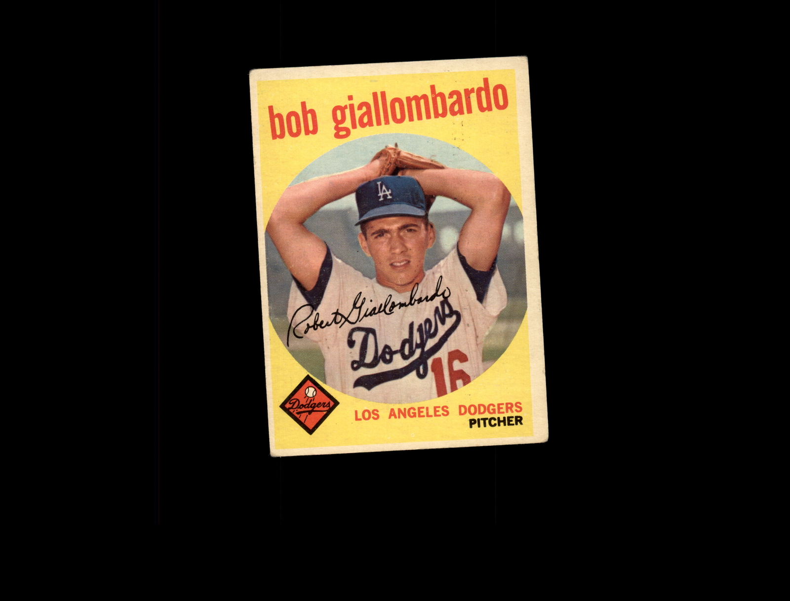1959 Topps 321A Bob Giallombardo RC with Option Line VG #D1,317829
