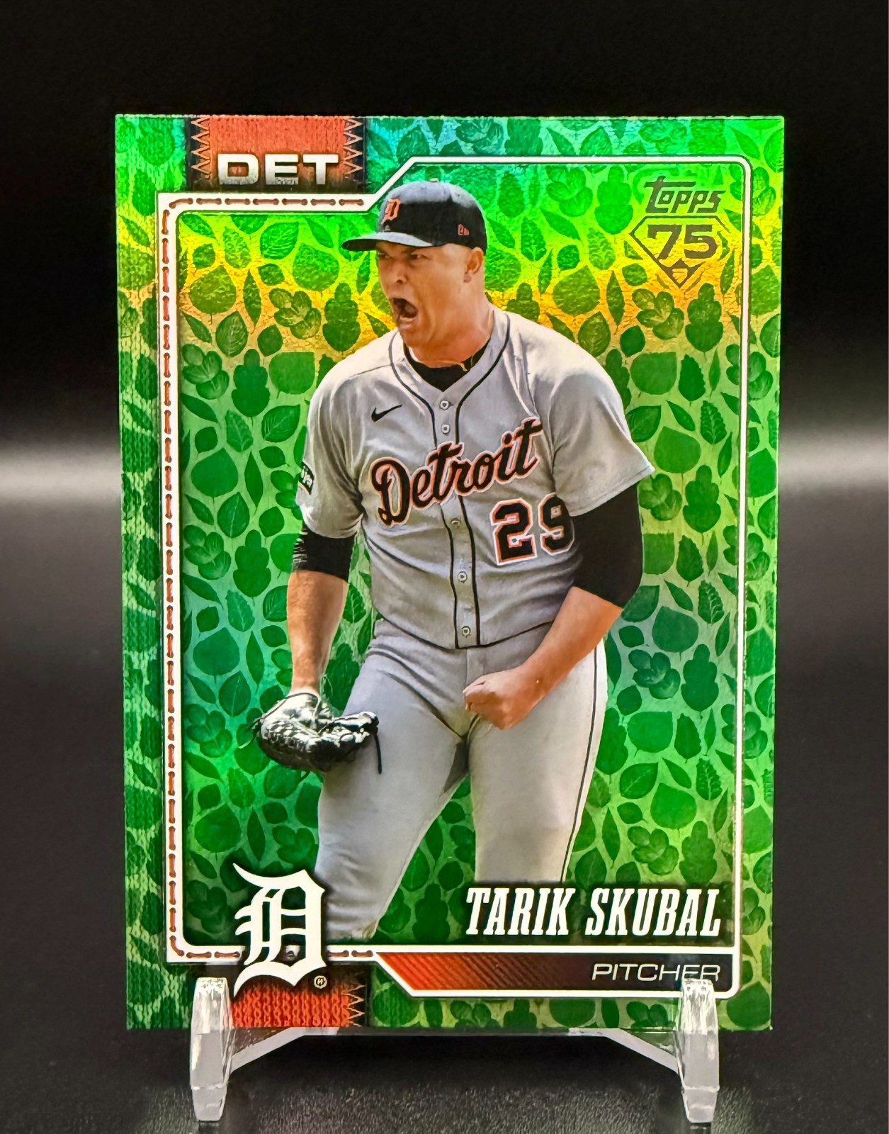 2026 Topps S1 TARIK SKUBAL #300 Holiday Green Foil – TIGERS/DODGERS