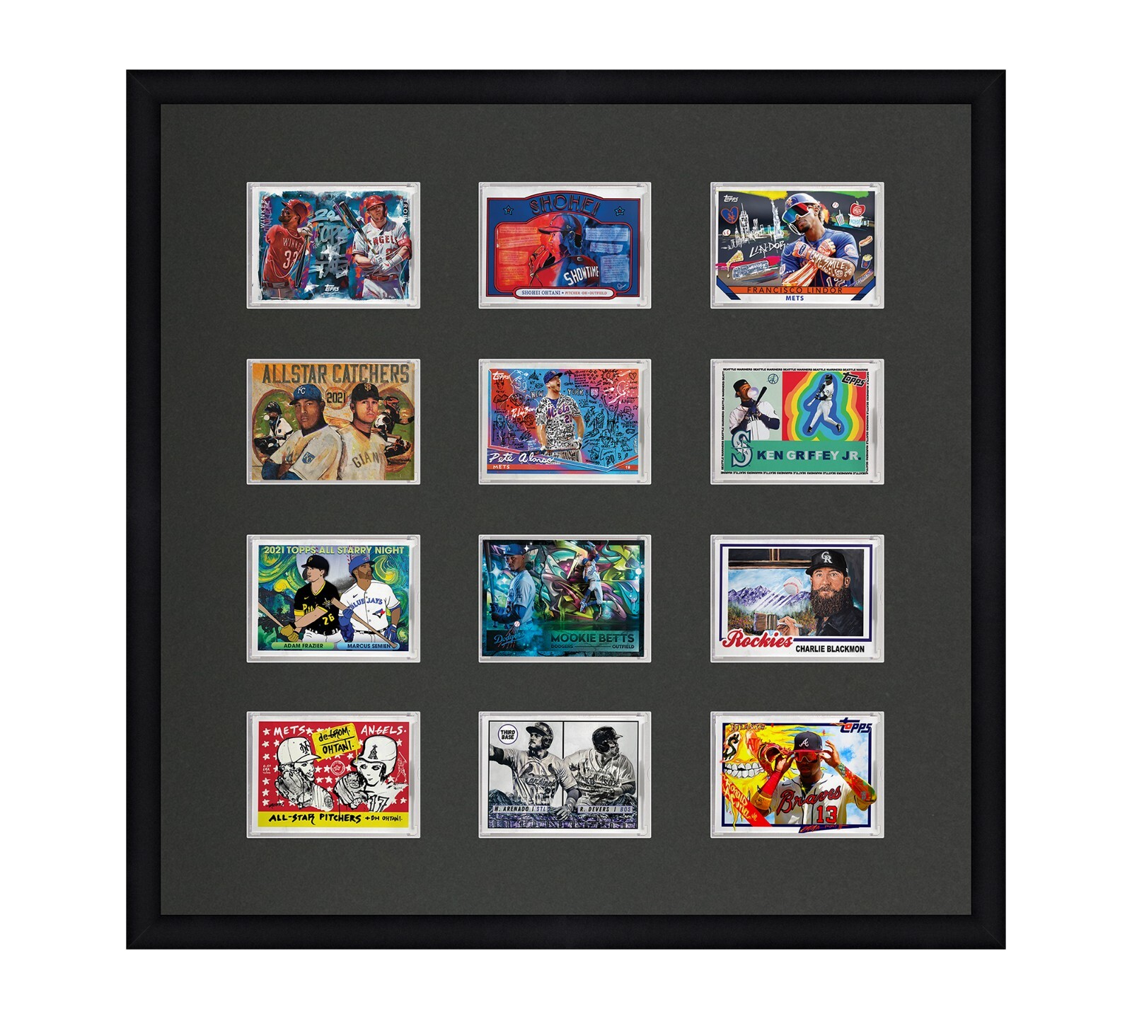 Card Frame For Magnetic Holders Holds (12) Ultra Pro 1 One Touch/BCW +UV Option
