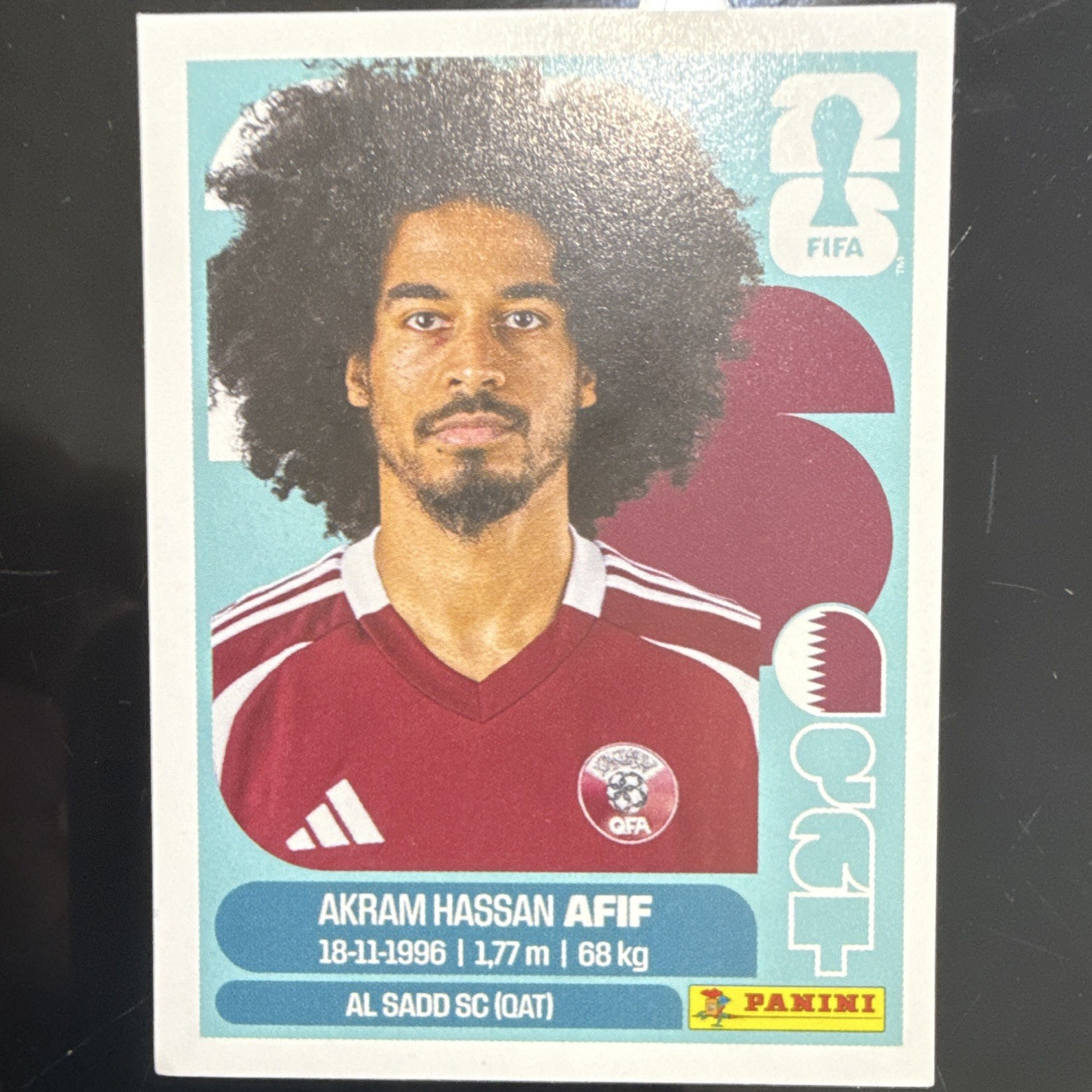 Panini FIFA World Cup 2026 Sticker Single QAT 18 Akram Hassan Afif Qatar