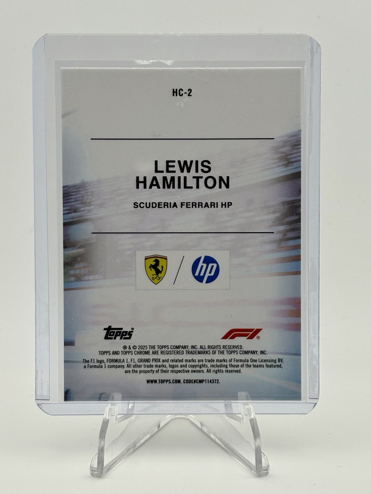 2025 Topps Chrome Formula 1 – Helmet Collection Lewis Hamilton #HC-2