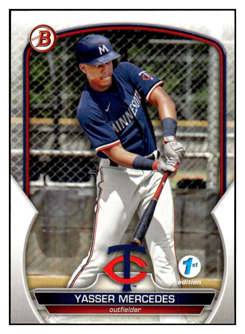 YASSER MERCEDES RC 2023 Bowman 1st Edition #BPPF-99 ROOKIE MLB Twins ID:63769