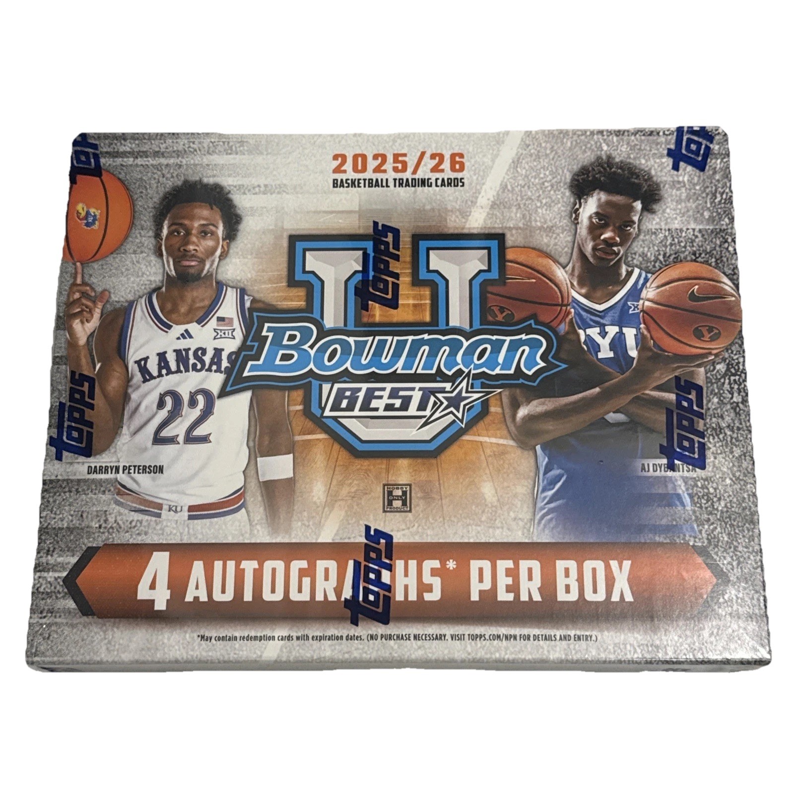 2025-26 Bowman University Best Basketball Hobby Box Topps 4 Autos New Sealed