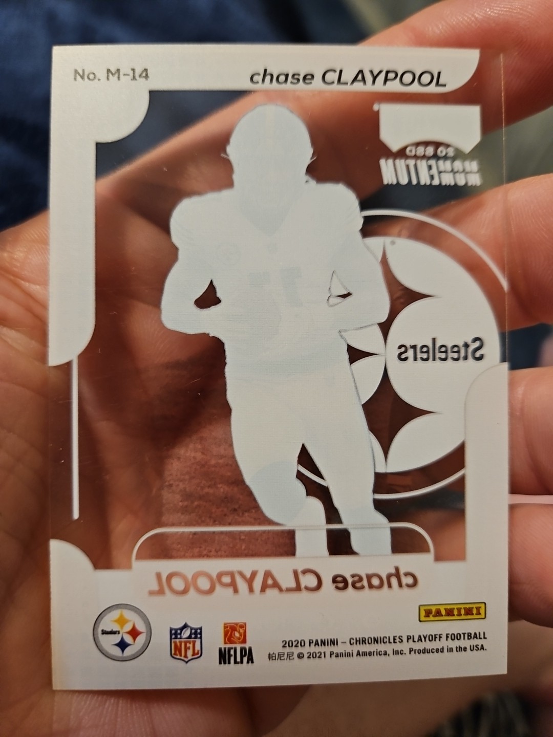 2020 Chronicles Chase Claypool Playoff Momentum SSD Rookies RC #M-14 Steelers