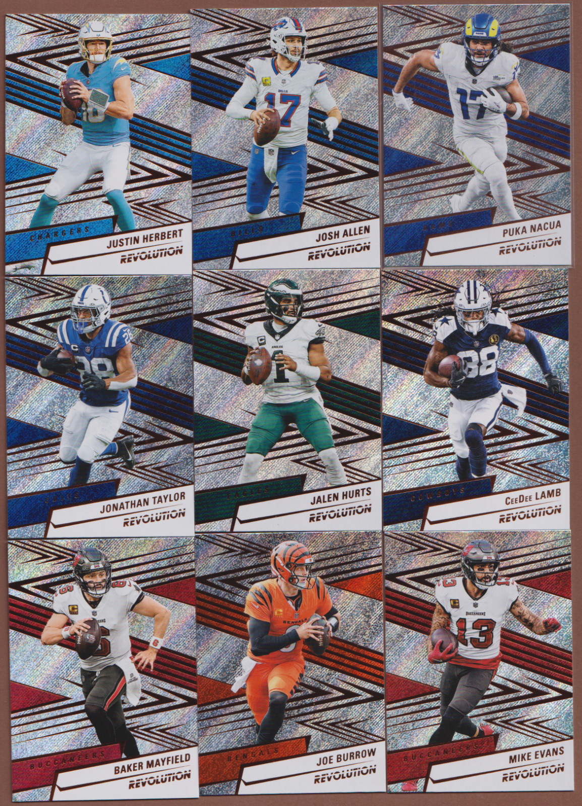 2025 Panini Revolution Football Base Cards-You Pick