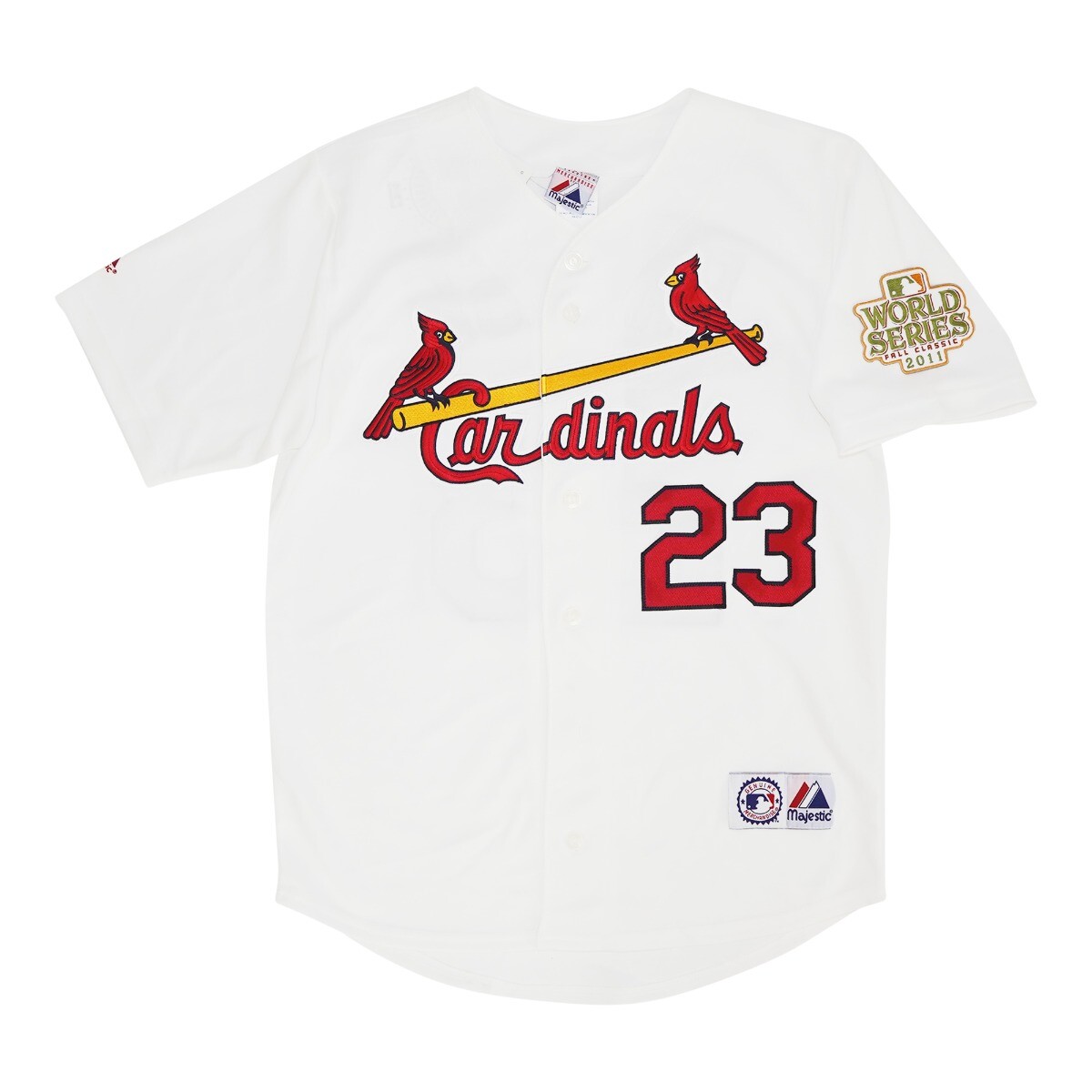 David Freese St. Louis Cardinals 2011 World Series Home White Jersey Men’s S-3XL