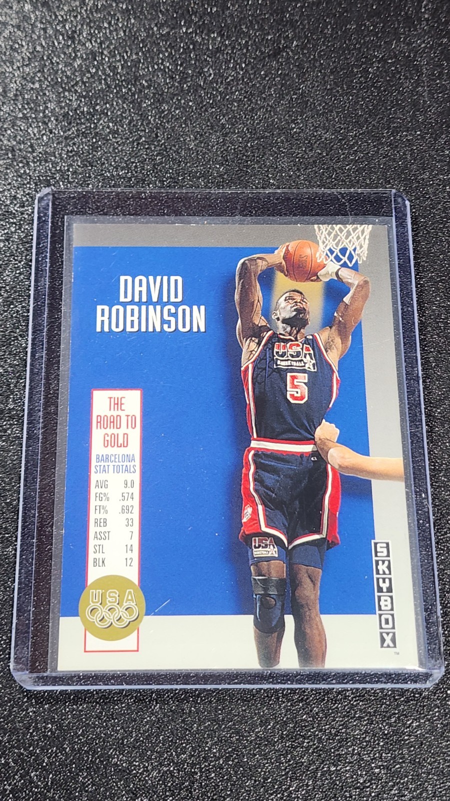 1992-93 Skybox – The Road to Gold David Robinson #USA10