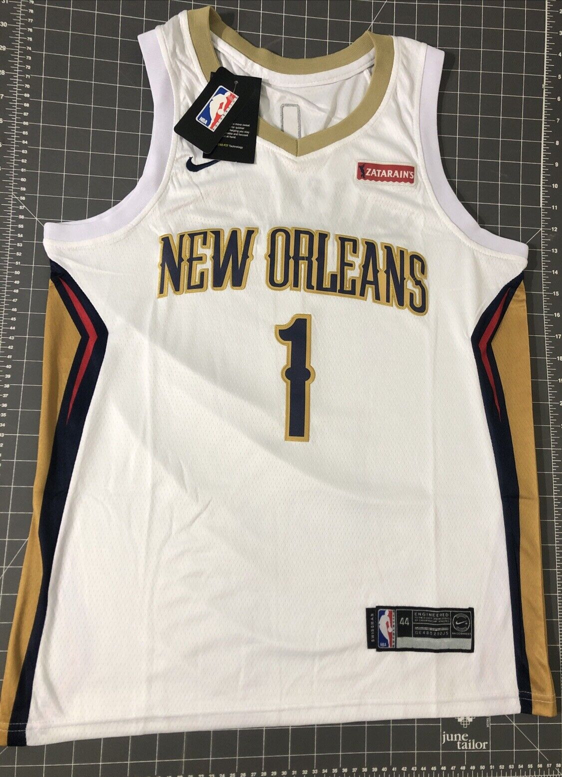 NIKE New Orleans Pelicans 1 Zion Williams Authentic Swingman NBA Jersey-Stitched