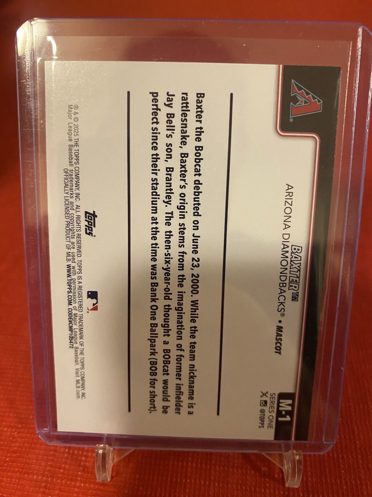 2025 Topps #M-1 Baxter Mascots NM