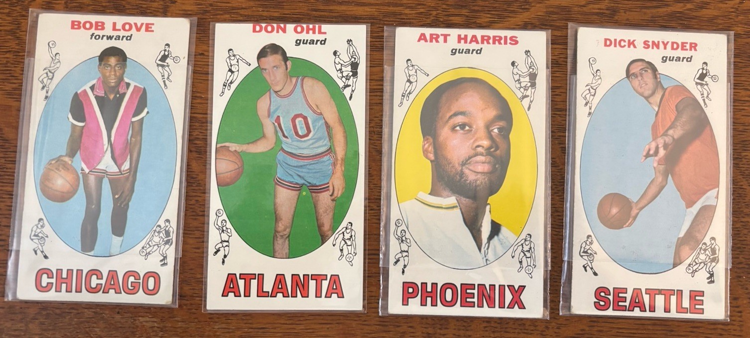 1969 Topps Basketball U Pick singles VG to EX clean