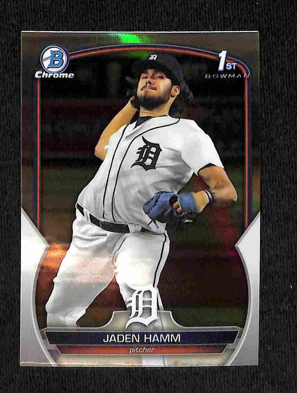 2023 Bowman Draft – Jaden Hamm Chrome Refractor 1st Bowman #BD-154 Tigers