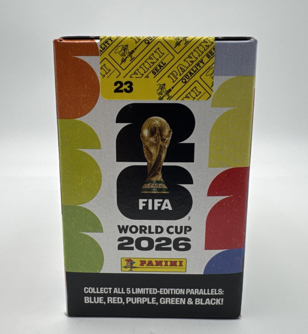 2026 Panini FIFA World Cup Sticker Box Factory Sealed 25 Packs U.S. Edition 2026