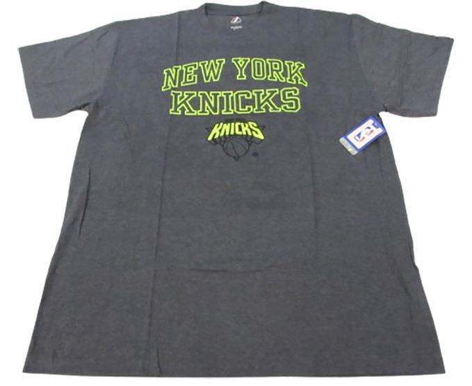 New York Knicks Mens Sizes 2XL-3XL-4XL-5XL-6XL-Tall Gray Majestic Shirt