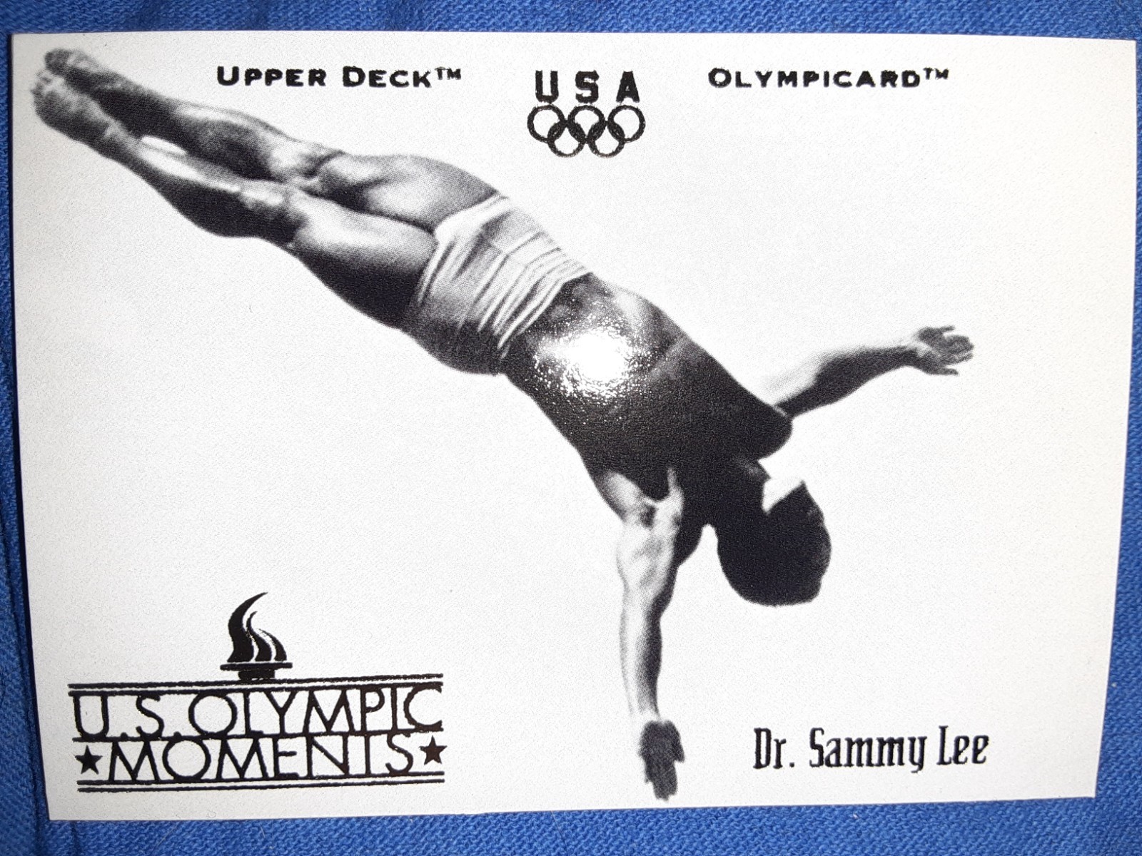 1996 UD OLYMPIC CHAMPIONS DR. SAMMY LEE DIVING CARD #64