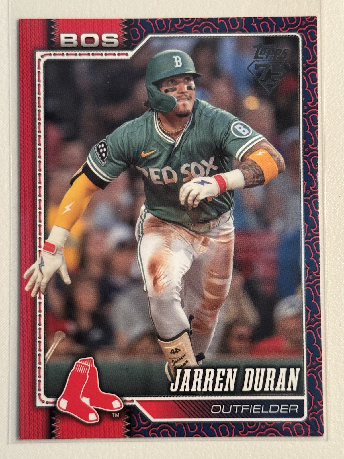 Topps 2026 Series 2 Jarren Duran Red Sox Team Border Parallel #560 SP