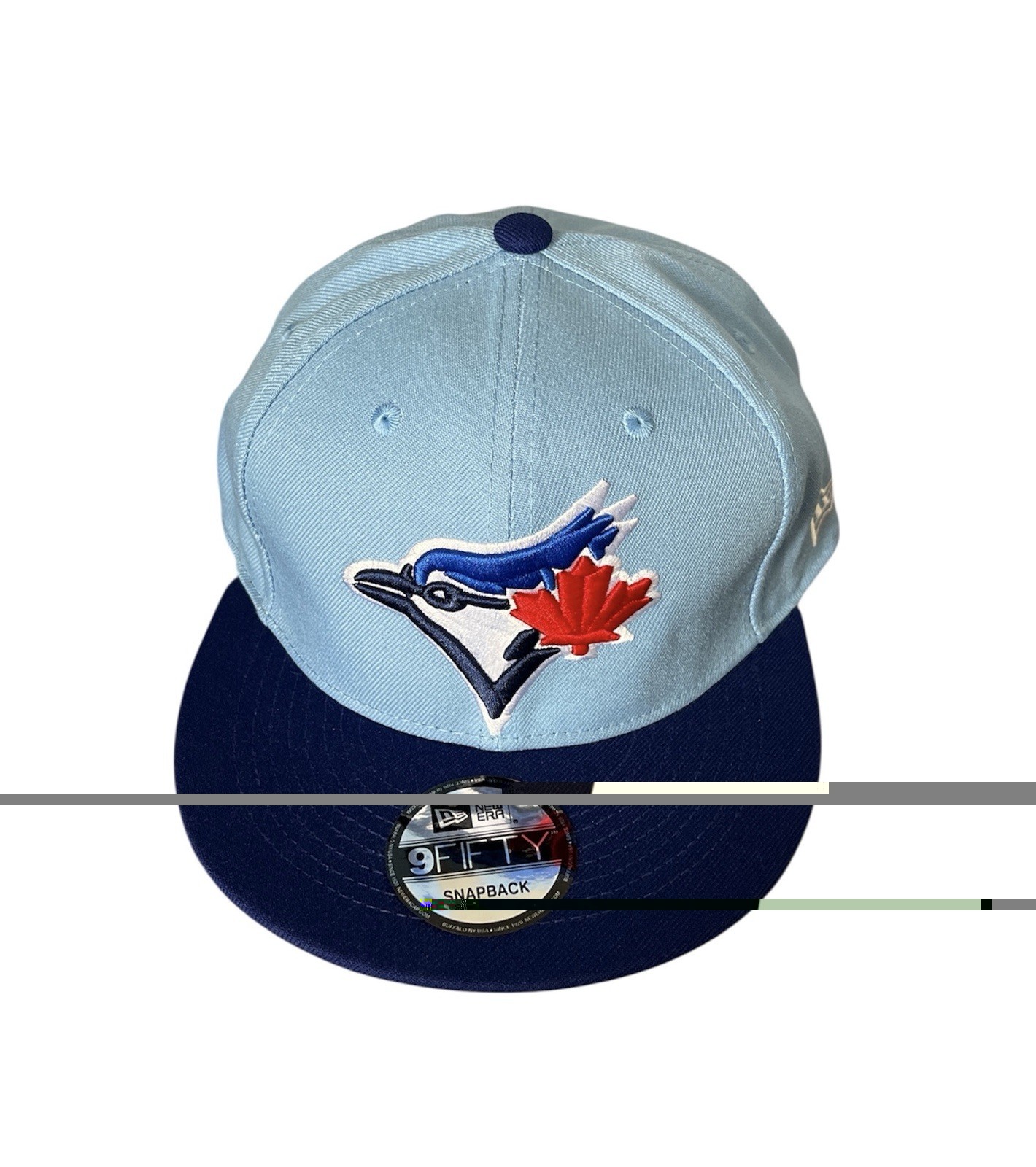 Toronto Blue Jays 9Fifty New Era SnapBack Hat Powder Blue / Royal Flat Bill