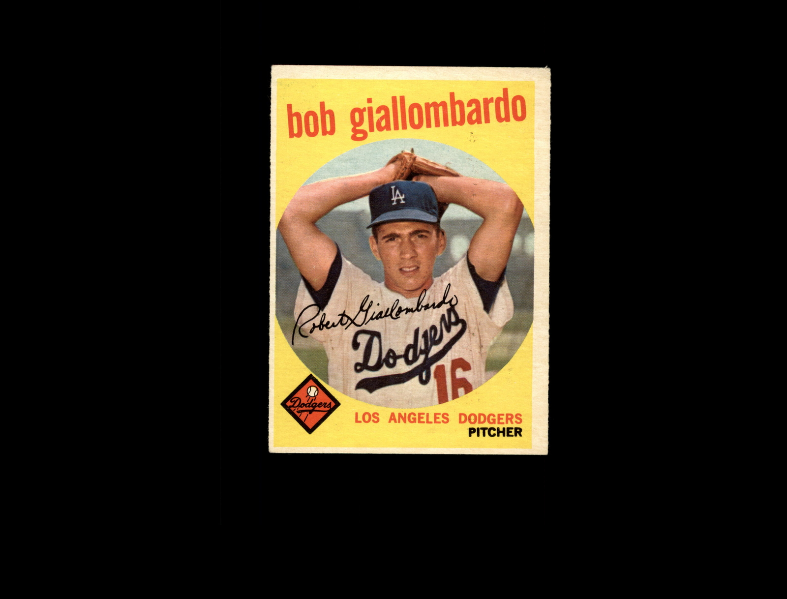 1959 Topps 321A Bob Giallombardo RC with Option Line EX #D1,197417