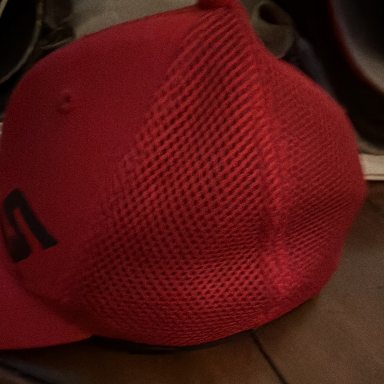 Snap-on Racing Logo NASCAR Auto Racing Red Black Mesh Back Hat Cap