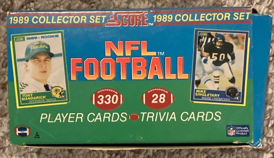 1989 Score NFL Football Complete Factory Collector Set 330 Cards Barry Sanders