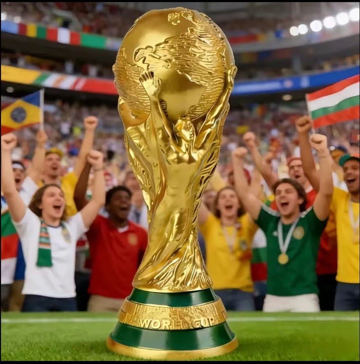 Soccer World Cup Championship Trophie – Replica Size (36cm/14.17in)
