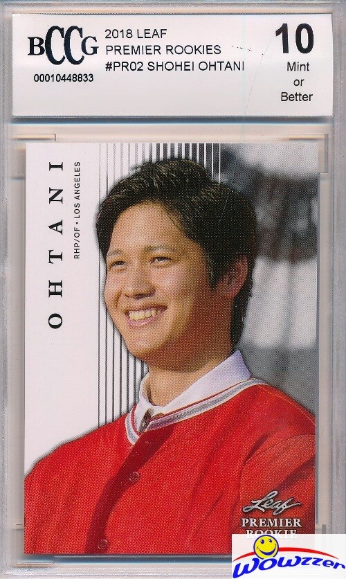 SHOHEI OHTANI 2018 Leaf Premier Rookie #PR2 EXCLUSIVE ROOKIE BECKETT 10 MINT