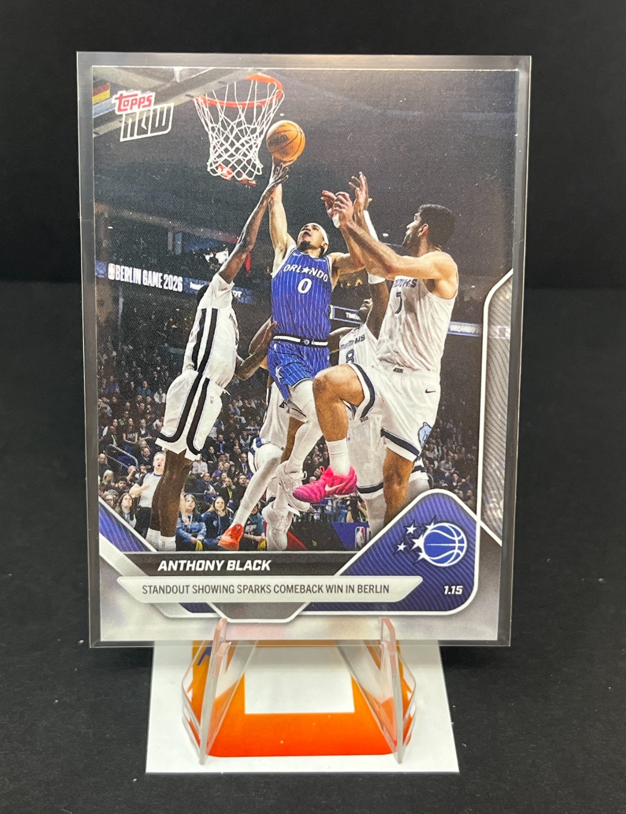2025-26 Topps Now NBA – #129 Anthony Black Base/3364 Dunk of the Year Berlin