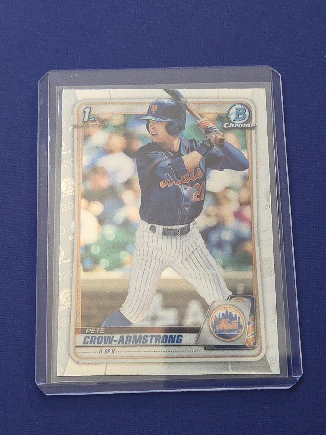 2020 Bowman Draft Chrome – Pete Crow-Armstrong 1st Bowman #BD-72 New York Mets