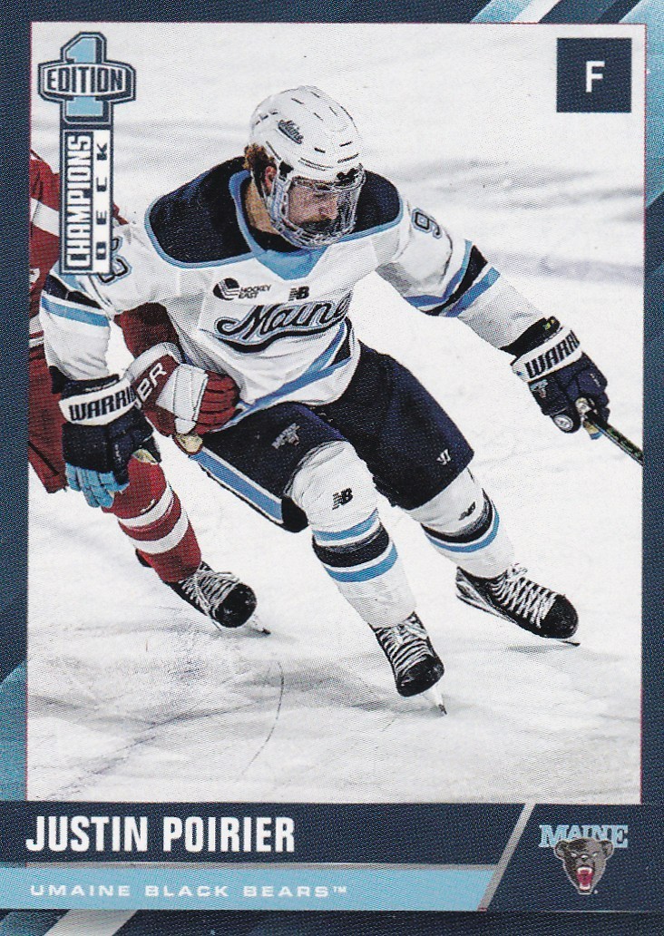 2025-26 Maine Black Bears Men’s Hockey Champions Deck Pick A Card Nadeau Poirier