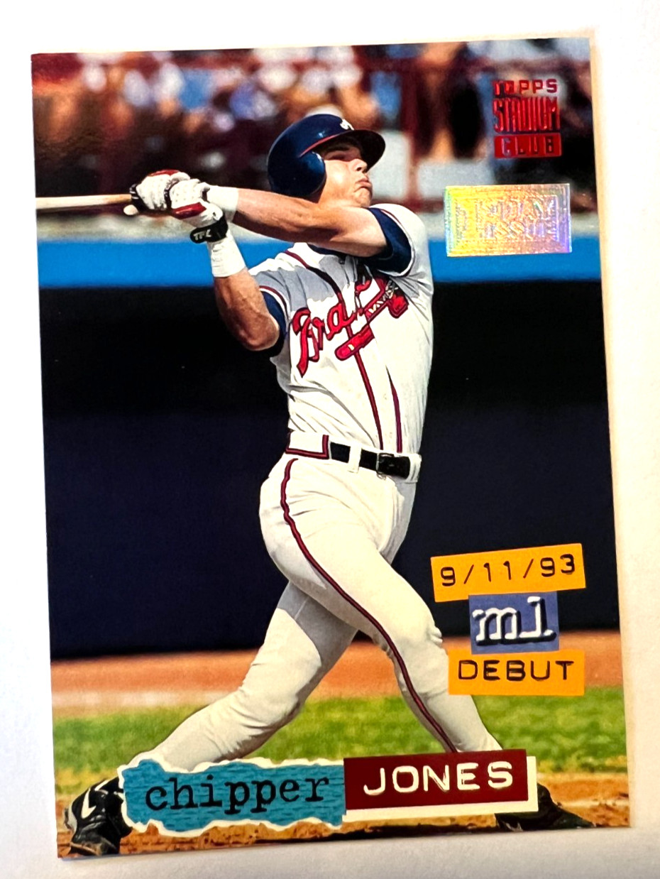 1994 Topps Stadium Club – Chipper Jones #638 1st Day Issue